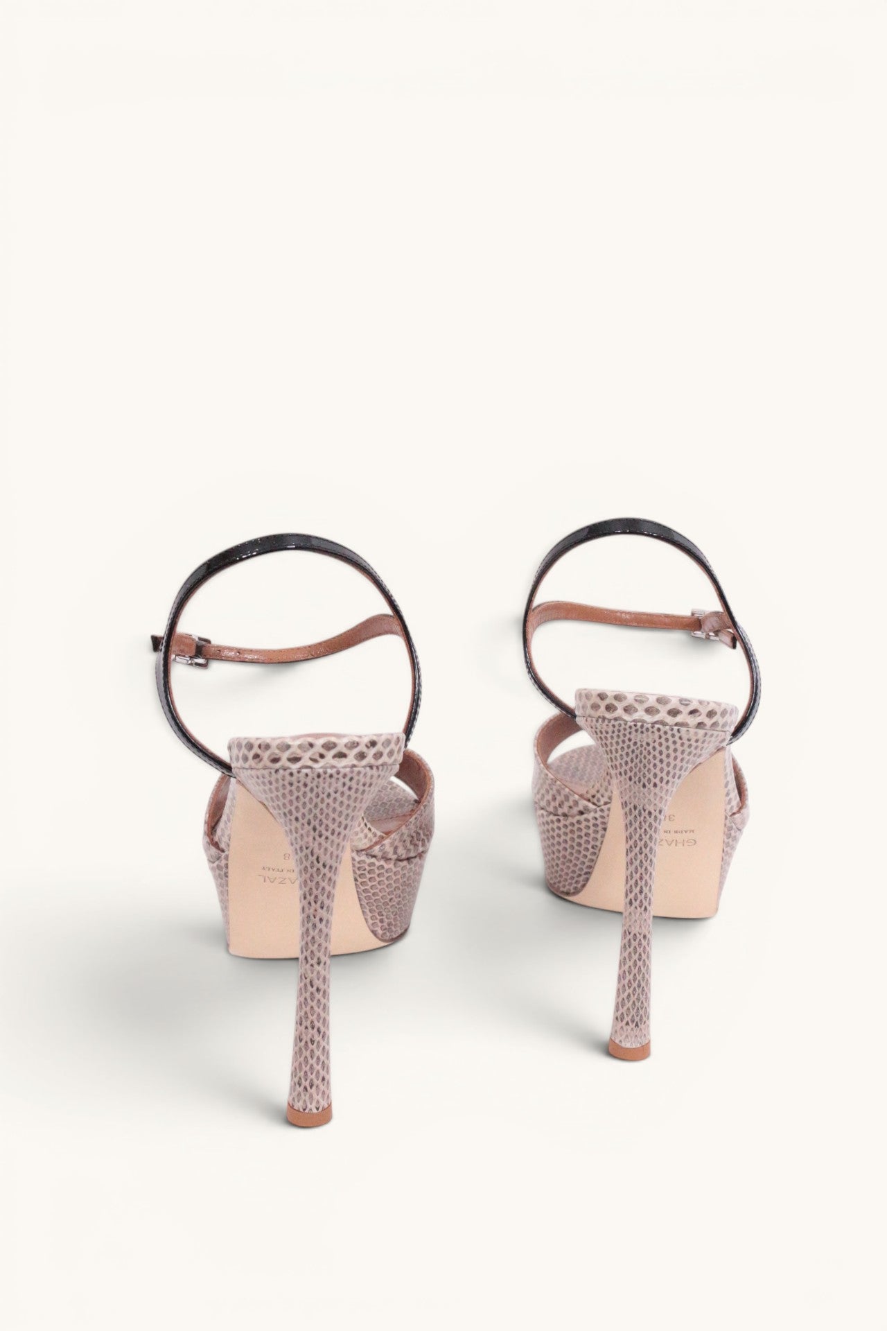 Sandales Ghazal Paris Bella cuir python NEUVES avec boîte et dustbag 7