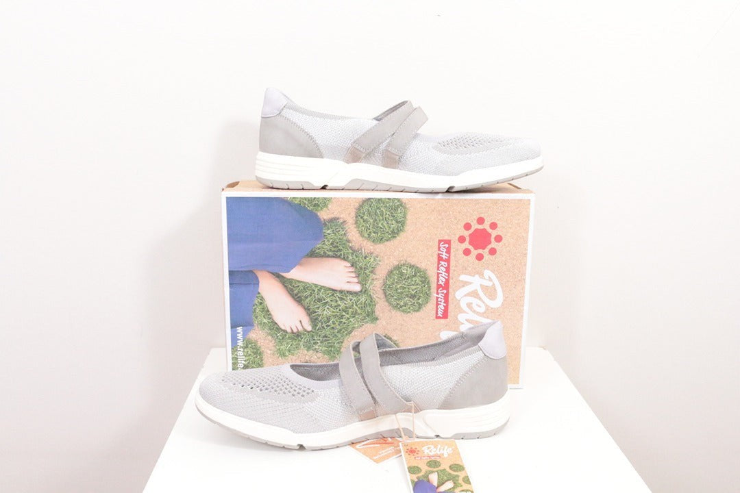 Relife Mary Jane Sport Gris Maille T42 Neuves 6