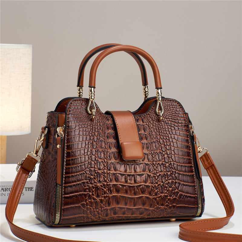 Sac à main effet croco en similicuir – photo 3 – Frippin'Dealz