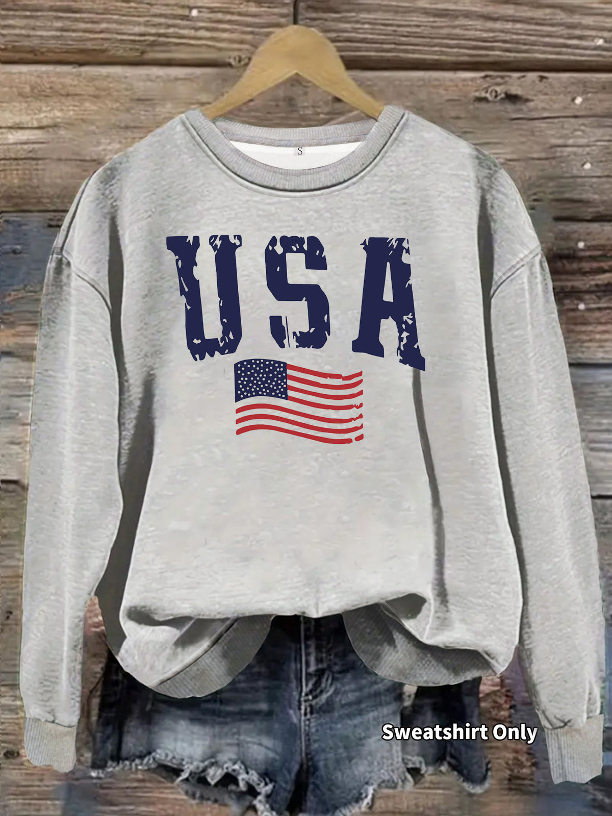 Sweat-shirt col rond molleton manches lanternes – photo 5 – Frippin'Dealz