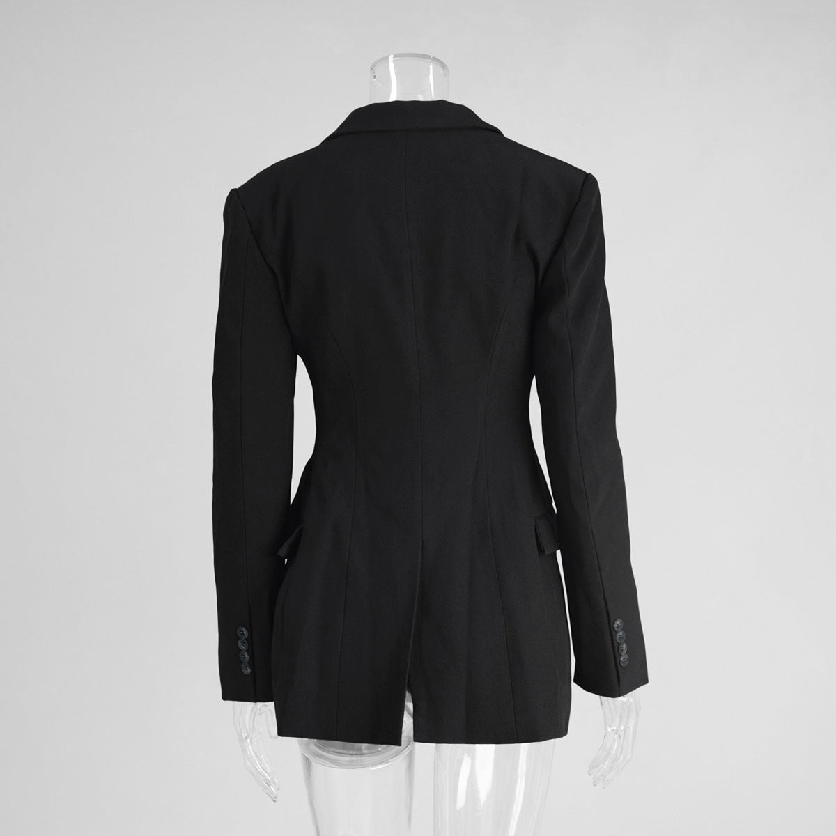 Blazer femme cintré col V – photo 10 – Frippin'Dealz