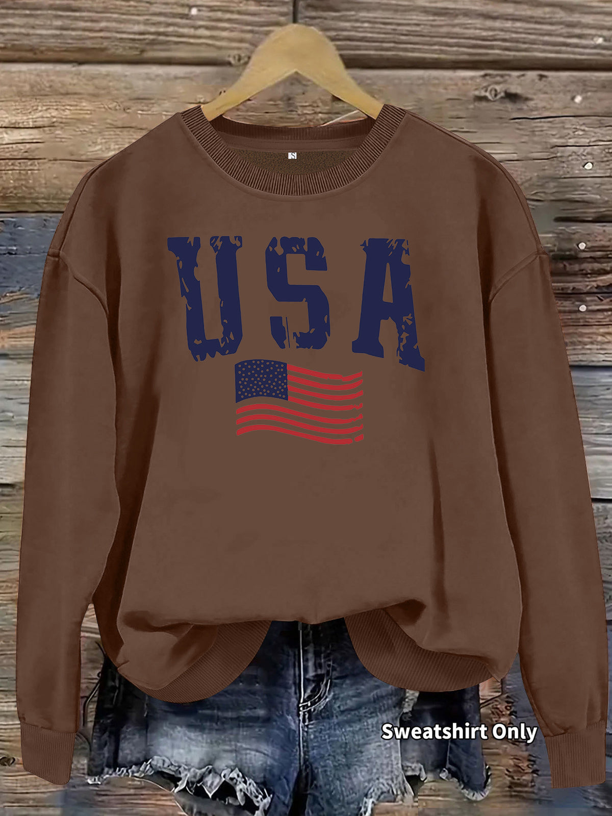 Sweat-shirt col rond molleton manches lanternes – photo 7 – Frippin'Dealz