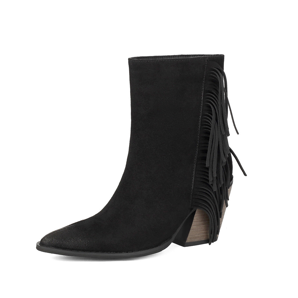 Bottines western à franges et bout pointu – photo 6 – Frippin'Dealz