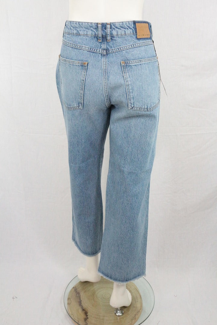 Jean Sisley droit bleu clair coton taille 32 Neuf Y2k 8