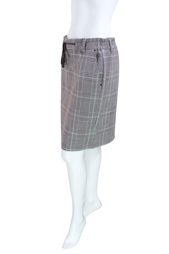 Jupe droite Cecil marron carreaux taille S - Neuf avec étiquette 7