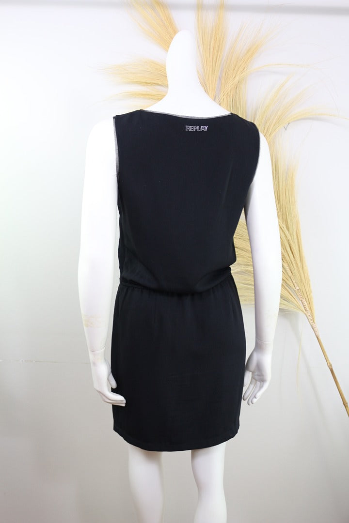 Robe courte noire Replay sans manches chic 36 S 3