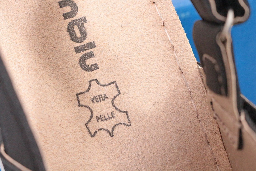 Sandales plates en cuir noir Inblu neuves taille 38 | Frippin'Dealz – photo 7