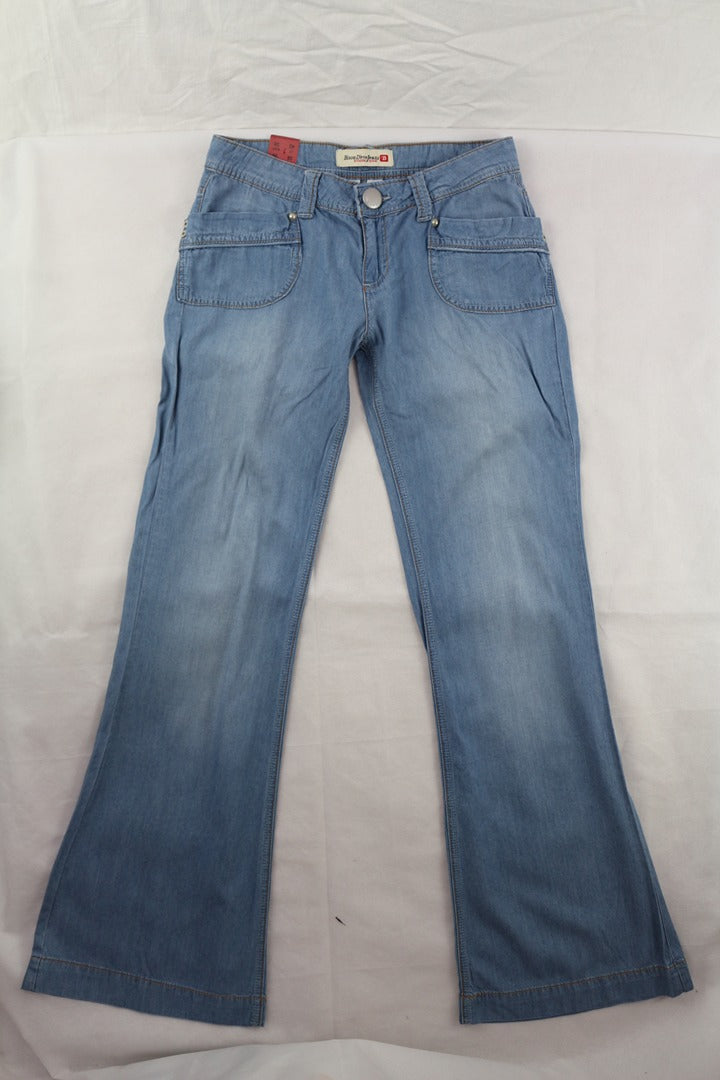 Jean évasé Bisou D'eve bleu clair viscose taille 38 neuf avec étiquette 5
