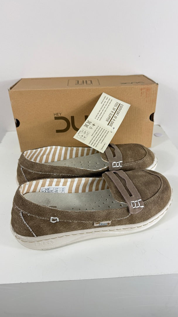 Mocassins Hey Dude en toile marron taille 38 neufs 9
