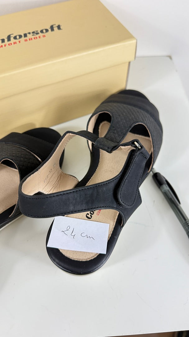 Sandales confort femme Comforsoft noir taille 39 3