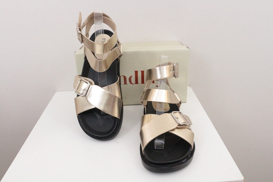 Sandales dorées Findlay femme taille 39 4
