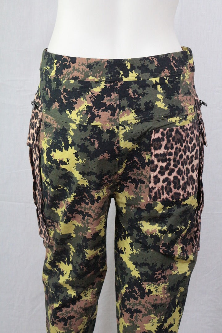 Pantalon cargo Twinset Actitude camouflage léopard M - Neuf avec étiquette 9