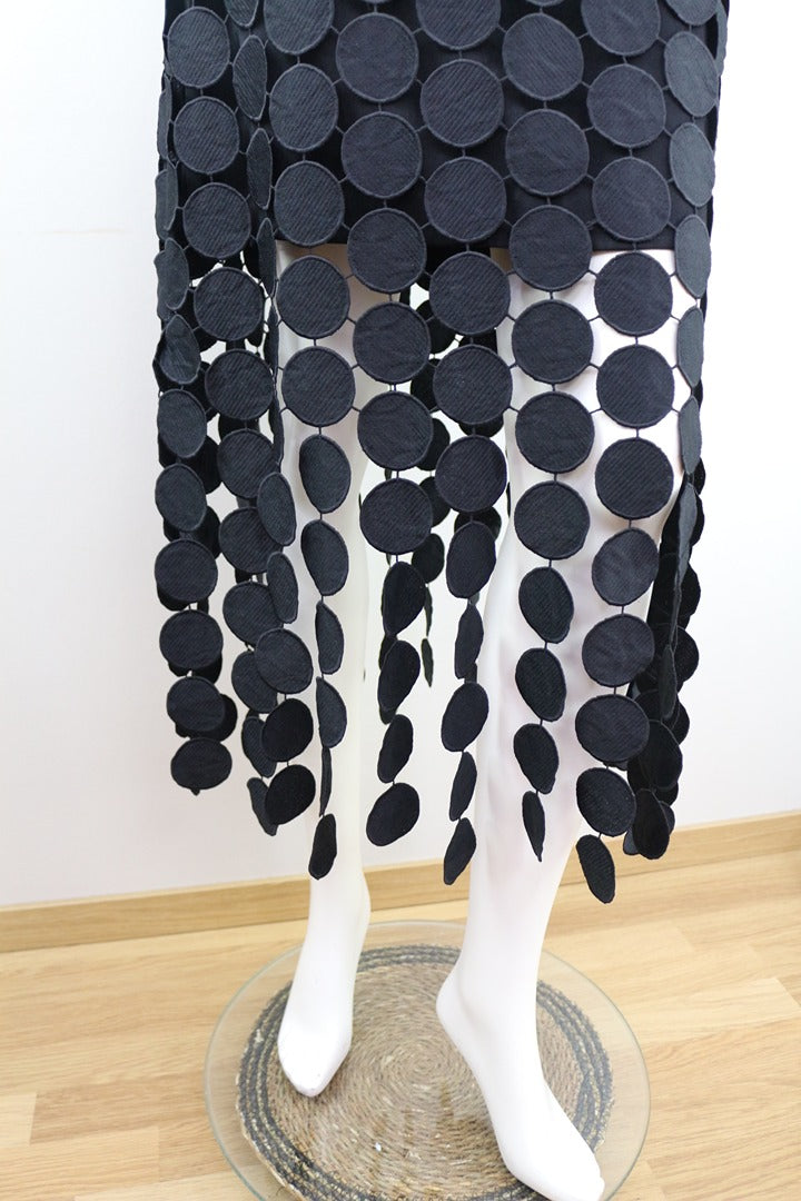 Jupe longue noire Diqiuvy Xl vintage 90s 2
