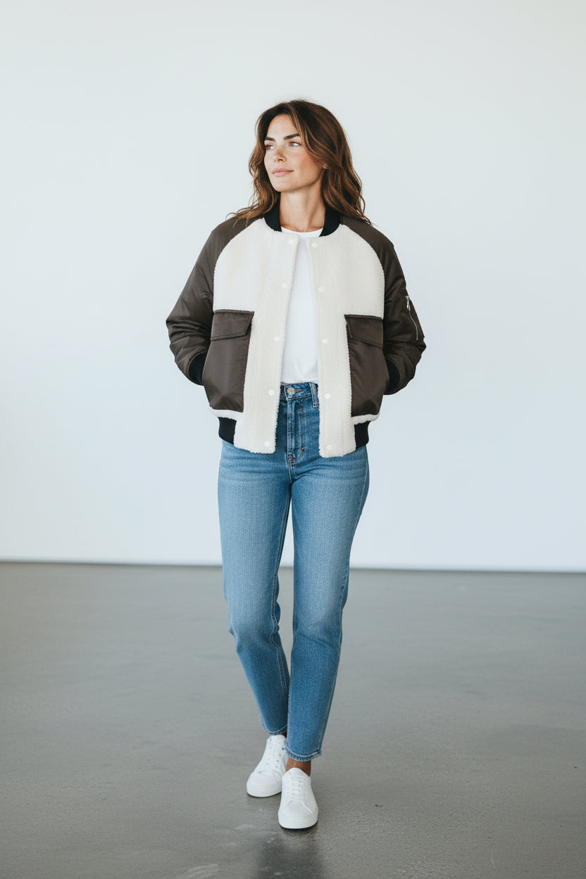 Marc O Polo Bomber Polyester Kaki   Neuf