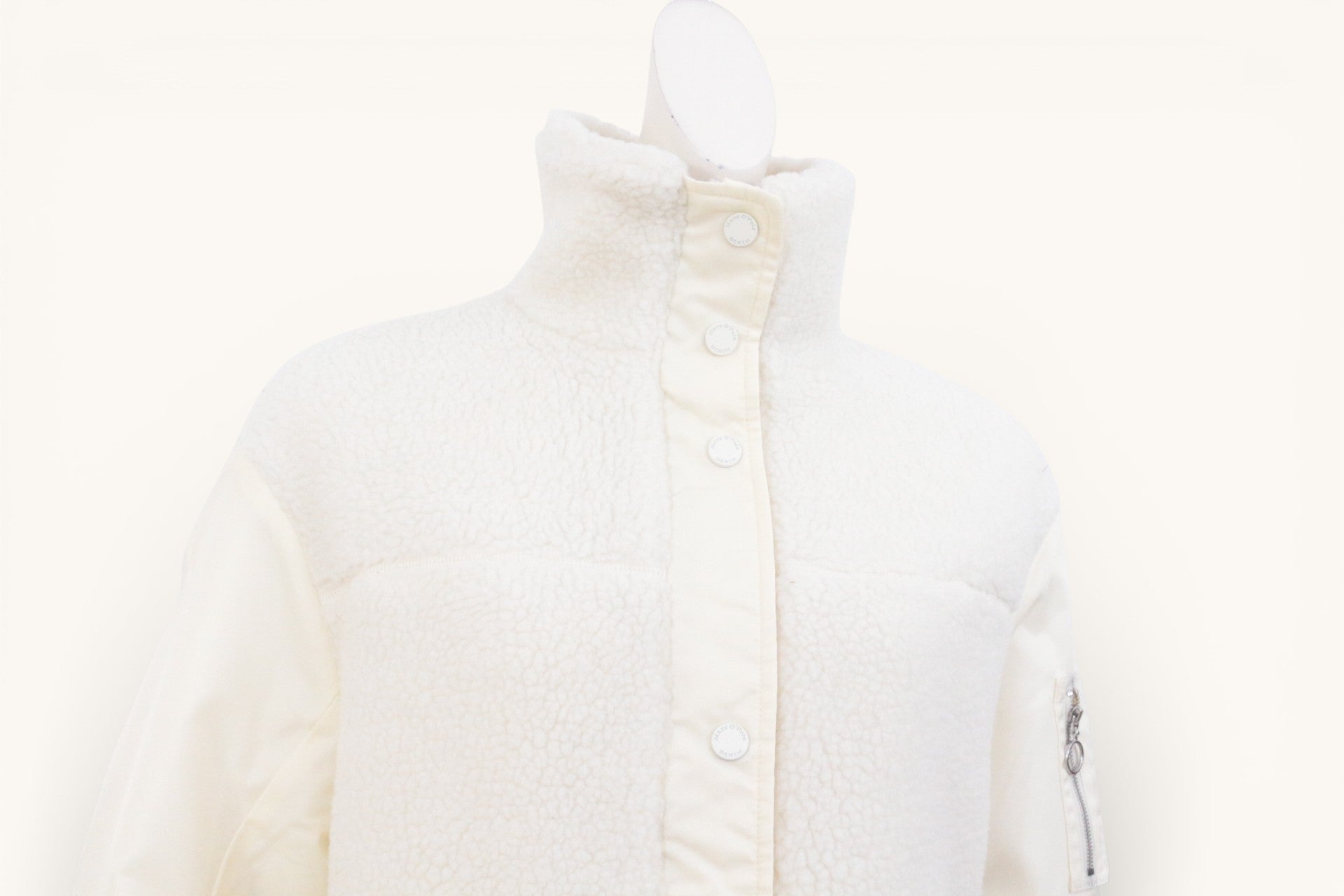 Marc O'Polo – Teddy-Mantel – Polyester – Gebrochenes Weiß 5