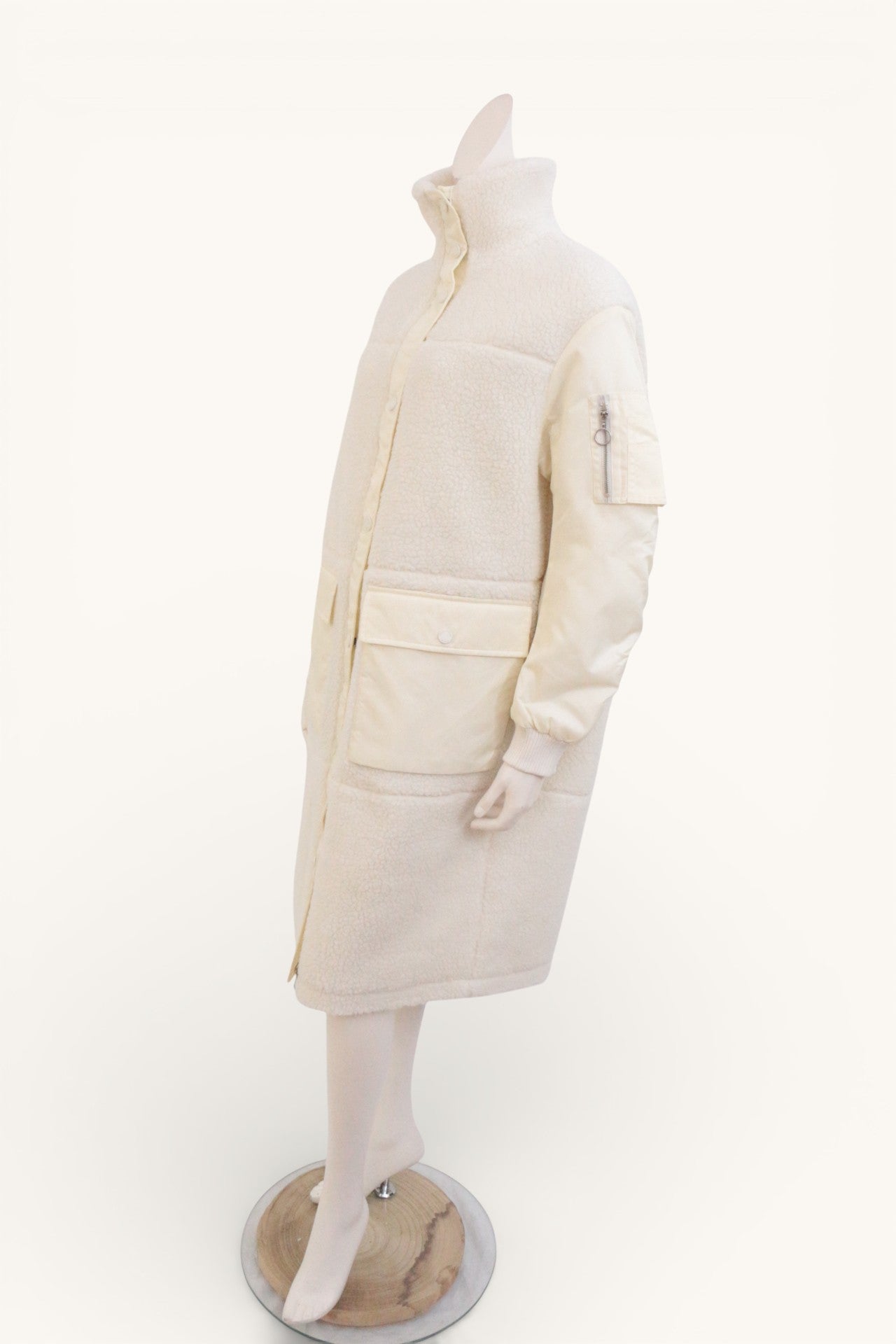 Marc O'Polo – Teddy-Mantel – Polyester – Gebrochenes Weiß 10
