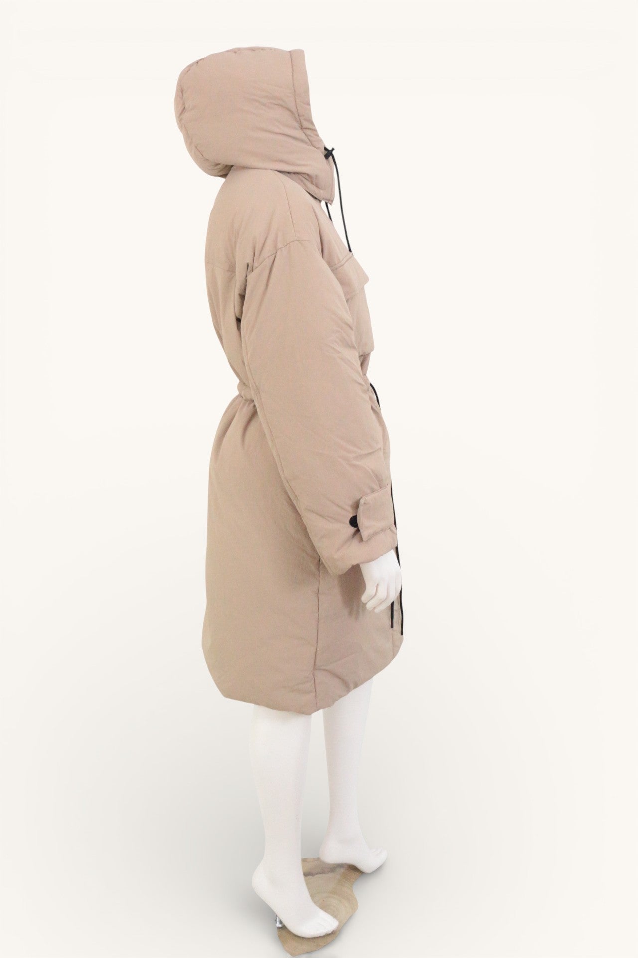 Marc O'Polo – Langer Daunenmantel – Polyamid, Polyester – Beige 5