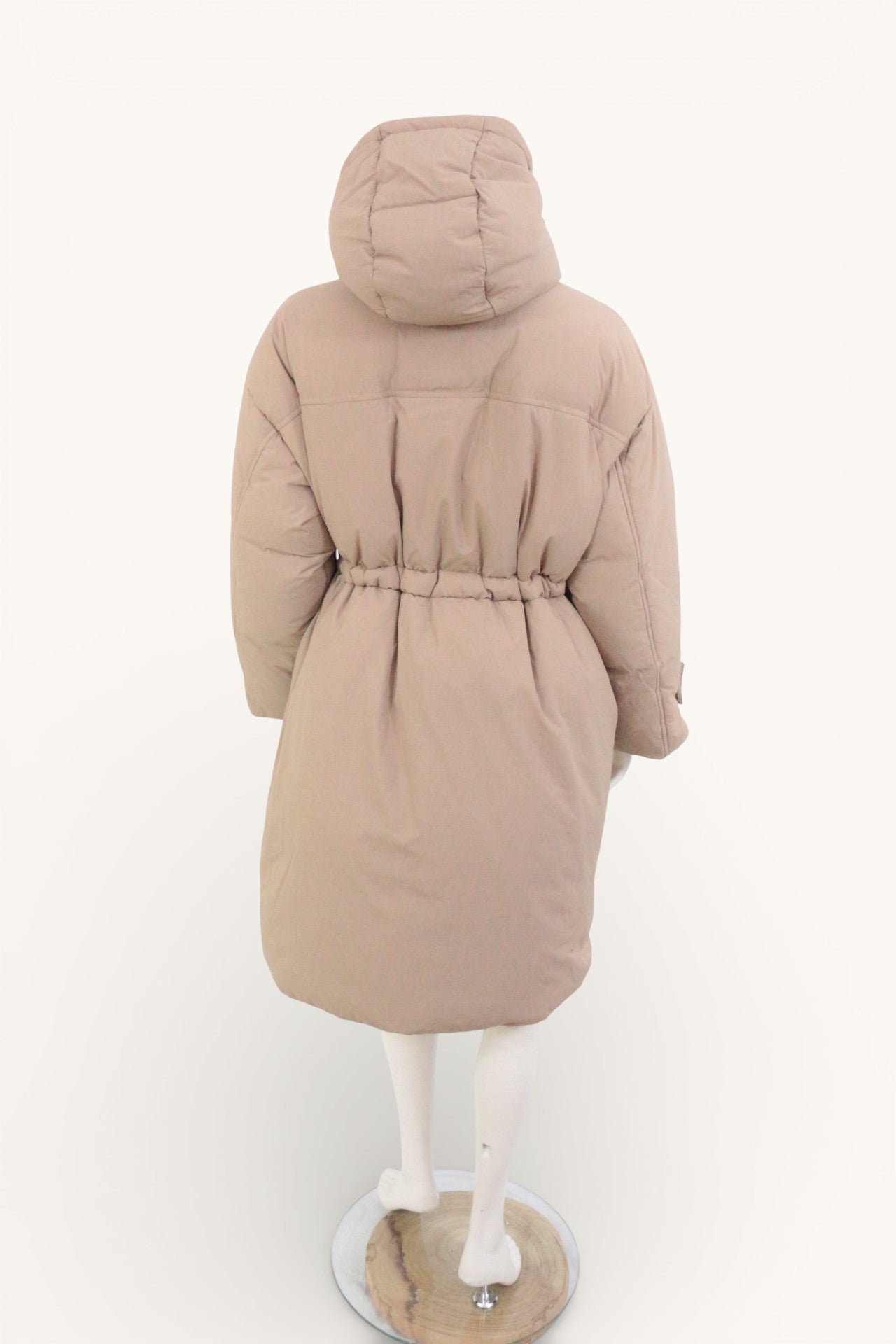 Marc O'Polo – Langer Daunenmantel – Polyamid, Polyester – Beige 6