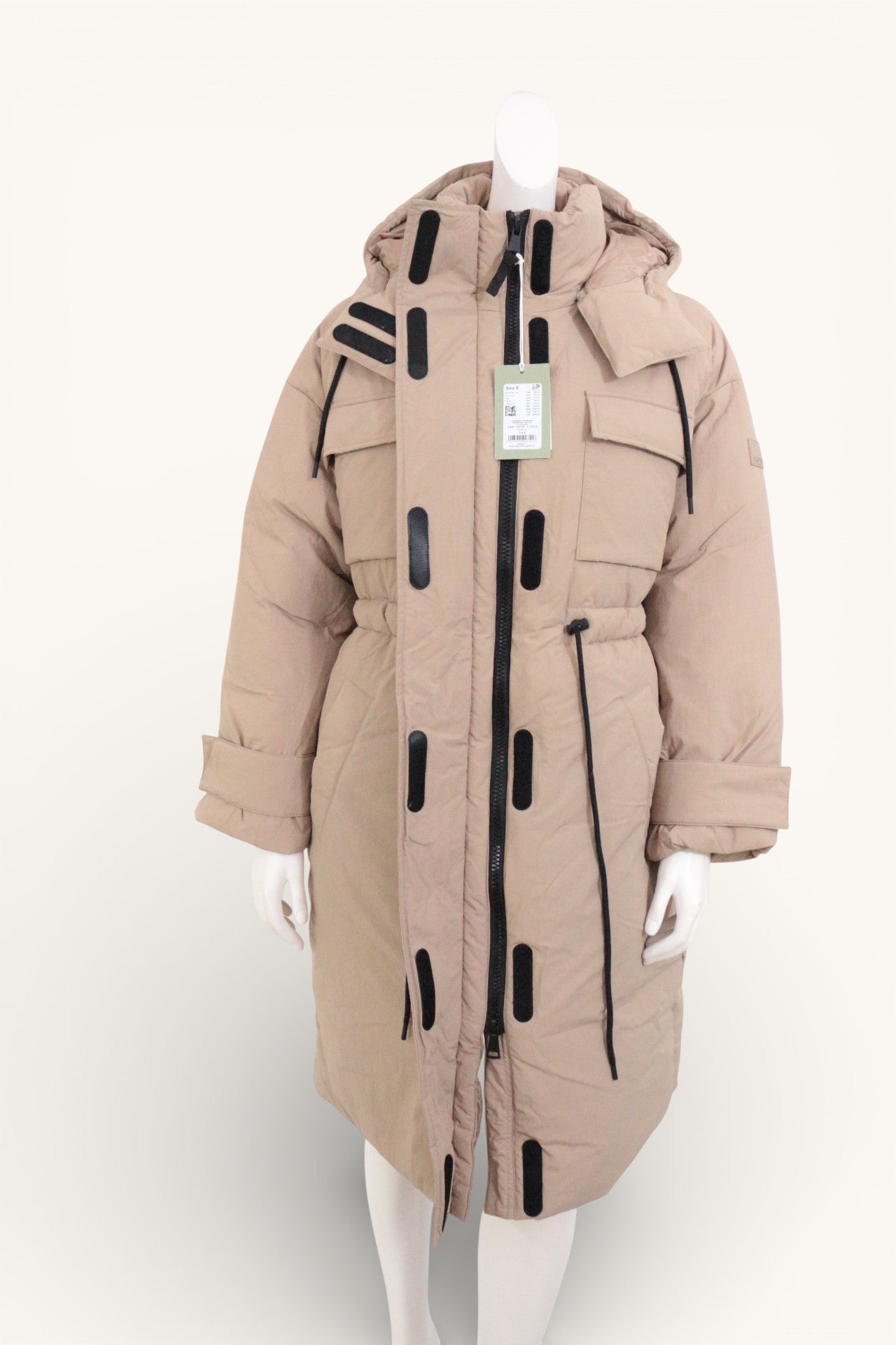 Marc O'Polo – Langer Daunenmantel – Polyamid, Polyester – Beige 10