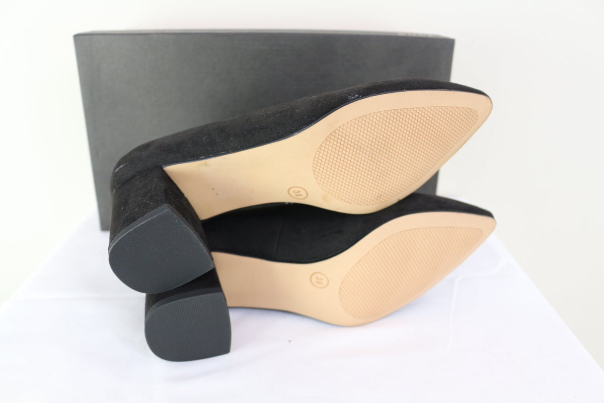 Jana – Escarpins Femme – Noir – Talon Bloc – Comfort Fit – Neufs avec Boîte 9