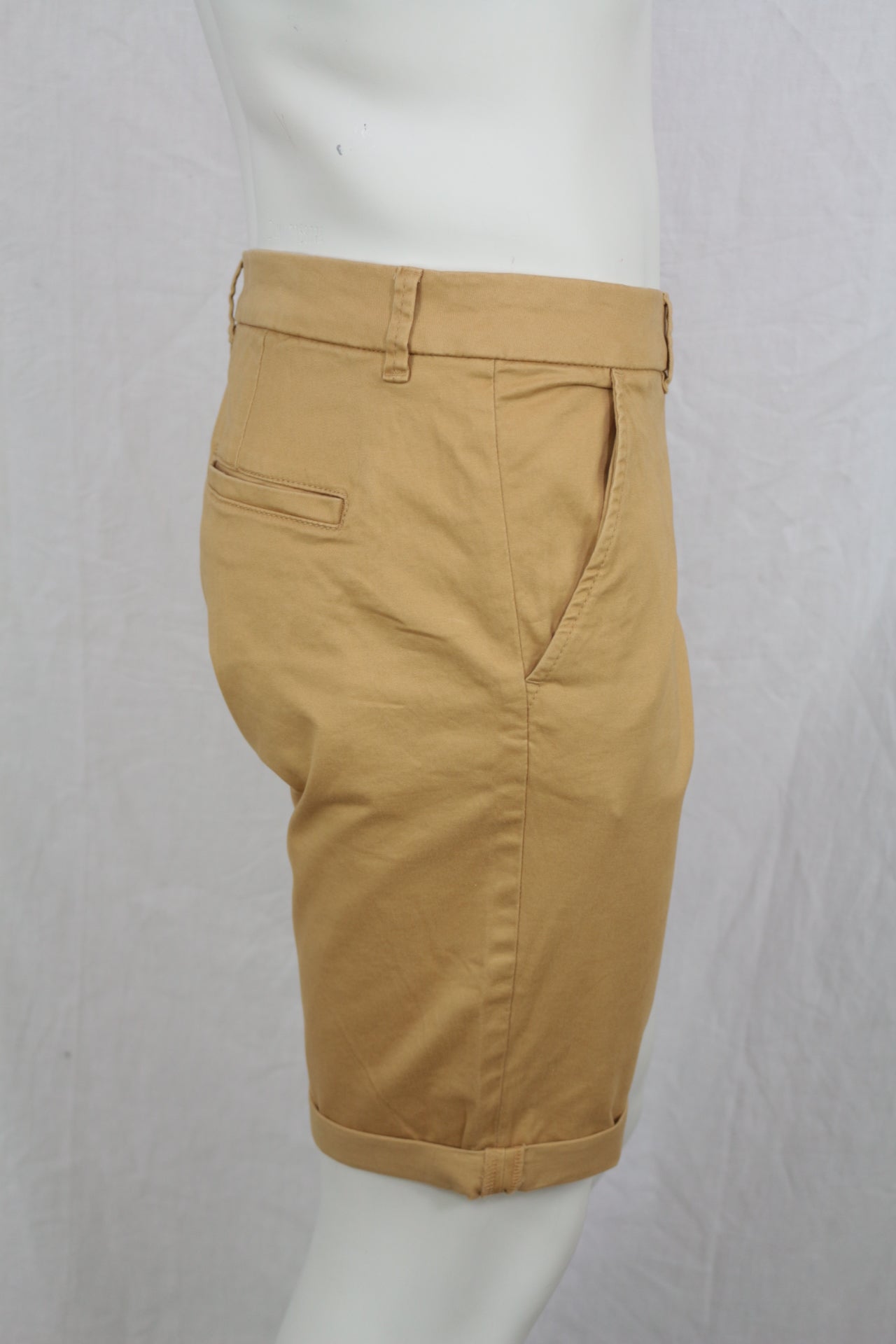 Tom Tailor Denim Short Chino Slim Homme Beige Sable 98% Coton Neuf avec Étiquette 4