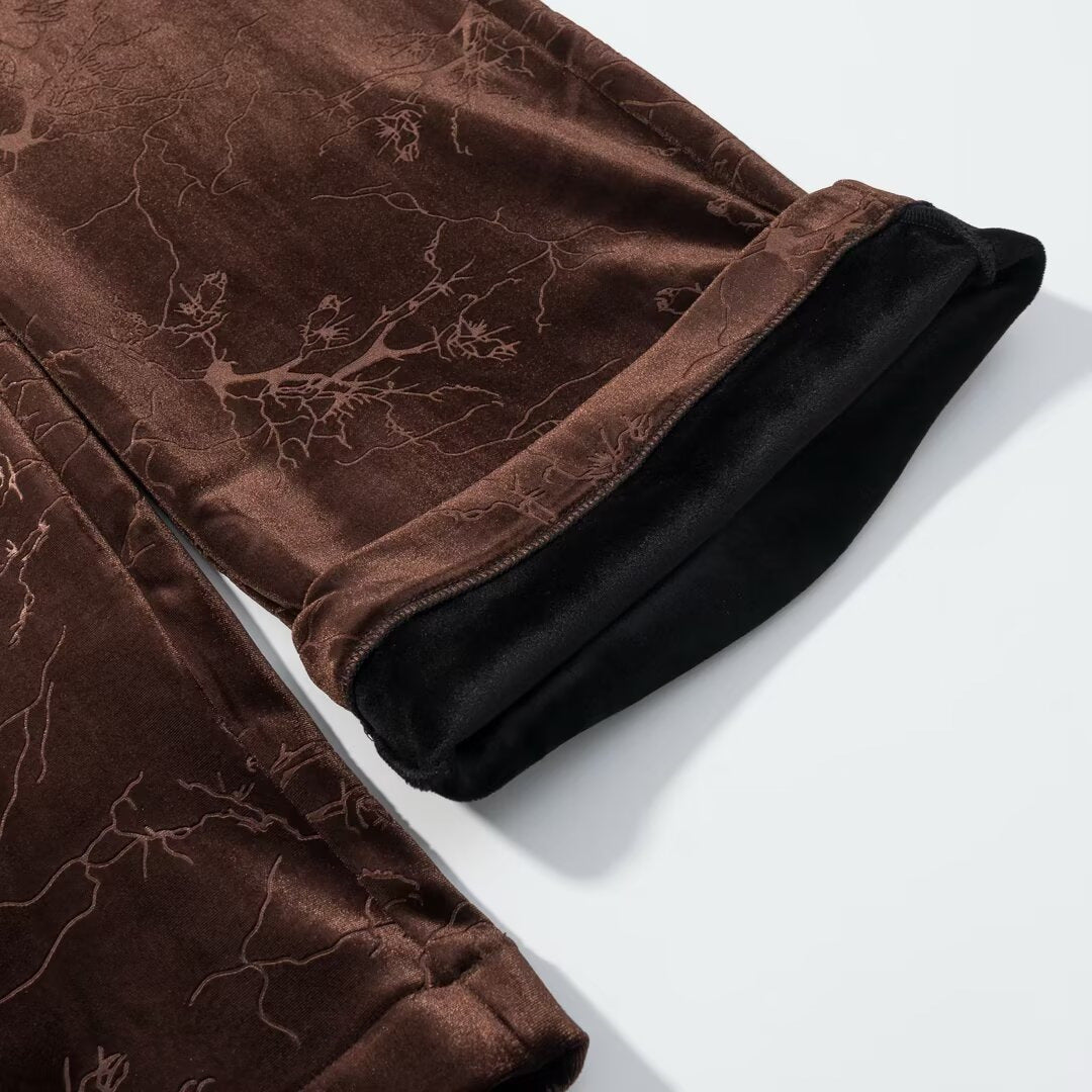 Pantalon droit jacquard velours – photo 9 – Frippin'Dealz