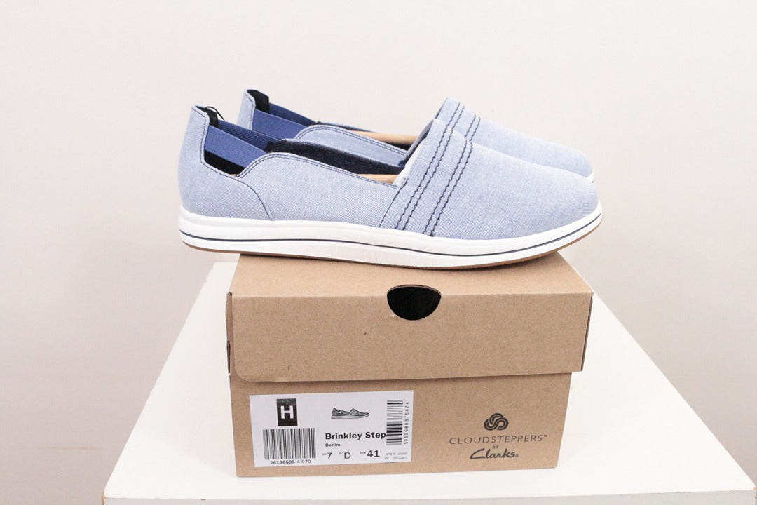 Mocassins Clarks Brinkley Step denim bleu clair 41 9