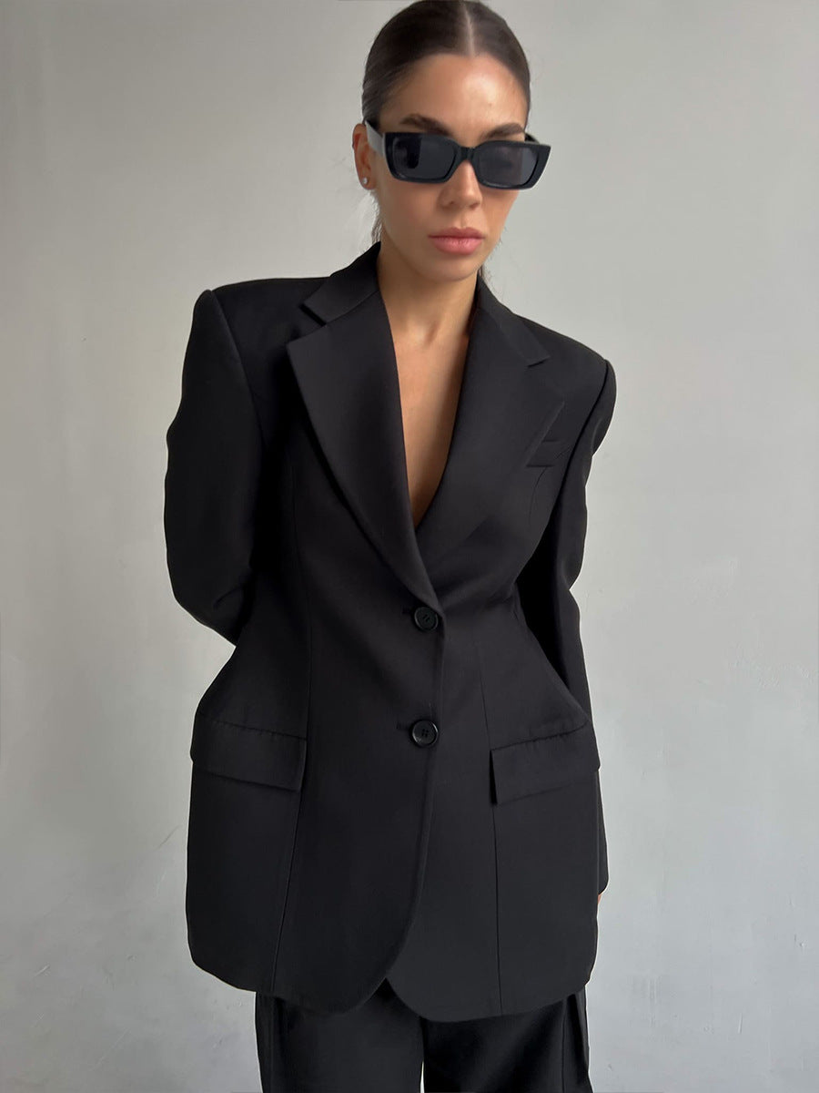 Blazer femme cintré col V – photo 39 – Frippin'Dealz