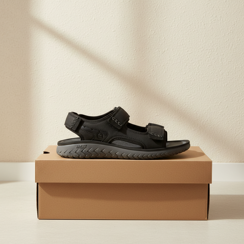 Clarks Sandales Cuir synthétique Noir  44.5 Neuf