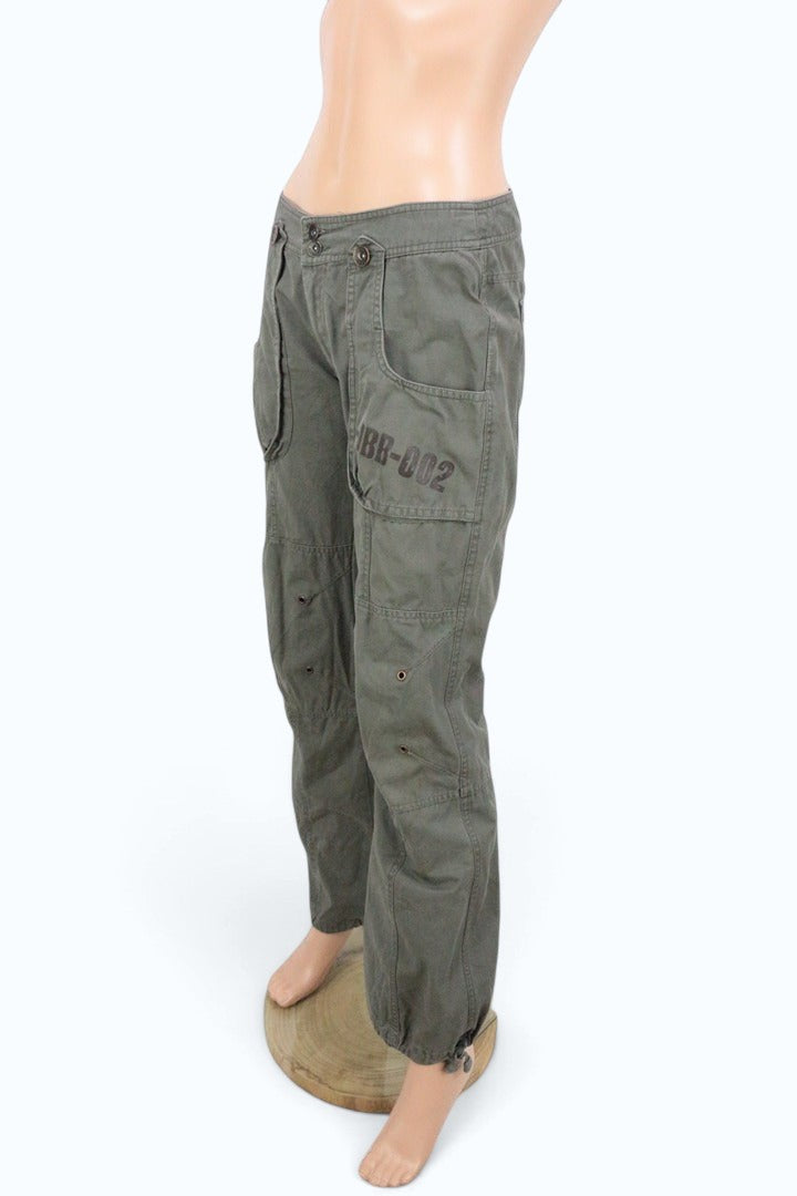 Pantalon cargo Lea L Moda coton kaki 40 style militaire | Frippin'Dealz – photo 7