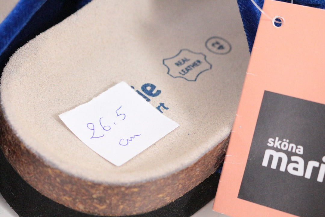 Sandales Sköna Marie velours bleu roi 42 neuves 9