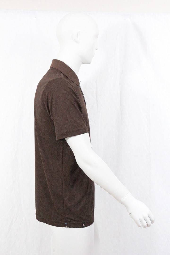 Polo marron Ludwig Maul homme coupe droite polyester 48 - Neuf avec étiquette 6