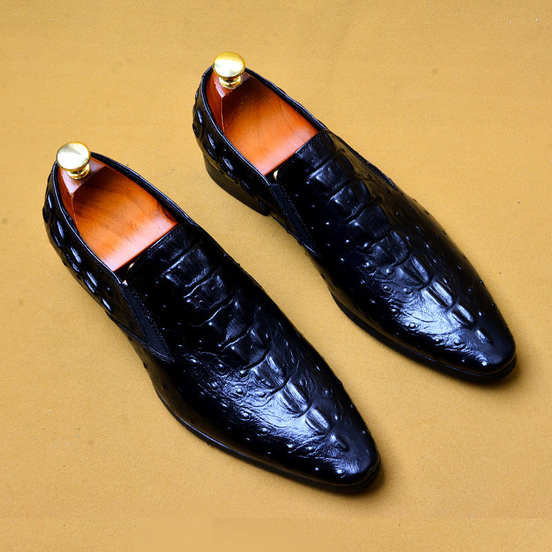 Mocassins homme en cuir motif crocodile, 3 coloris 7