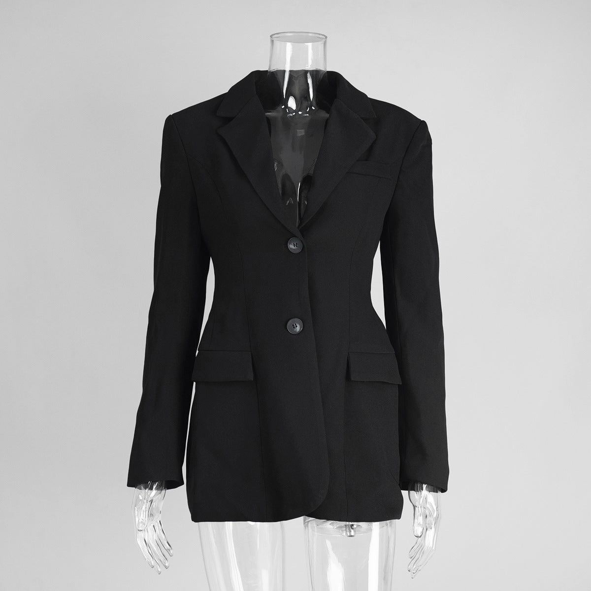 Blazer femme cintré col V – photo 9 – Frippin'Dealz
