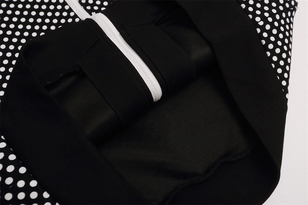Veste zippée col montant pois bandes latérales doublure polaire homme – photo 17 – Frippin'Dealz