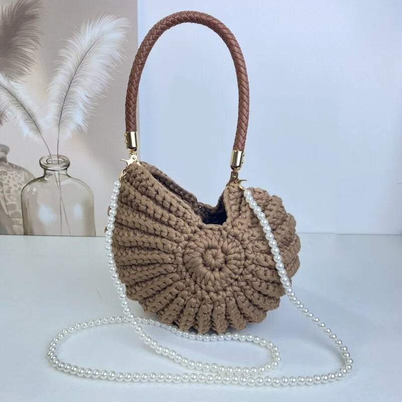 Sac coquillage au crochet fait main femme – photo 5 – Frippin'Dealz