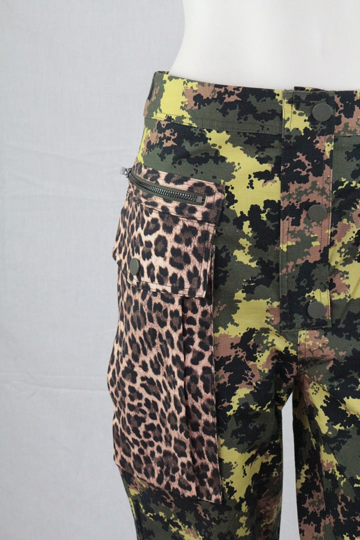 Pantalon cargo Twinset Actitude camouflage léopard M - Neuf avec étiquette 6