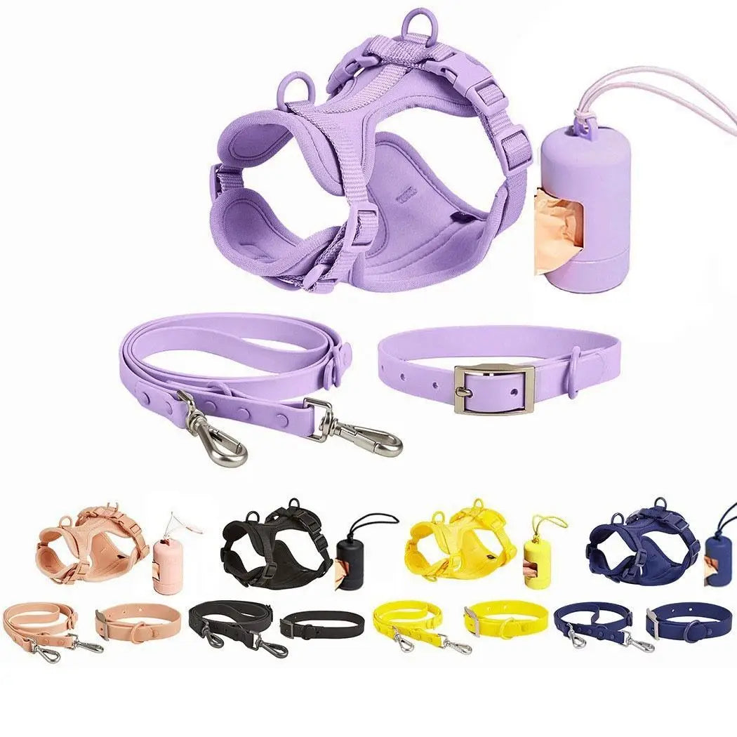 Set harnais, laisse et collier imperméables pour chien – photo 4 – Frippin'Dealz