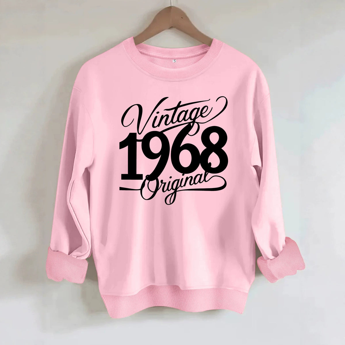 Sweat-shirt ample à col rond en molleton, imprimé, manches longues, pour femme, 7 coloris 5