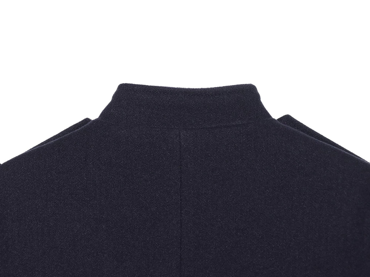 Veste courte col montant bleu marine femme – photo 16 – Frippin'Dealz