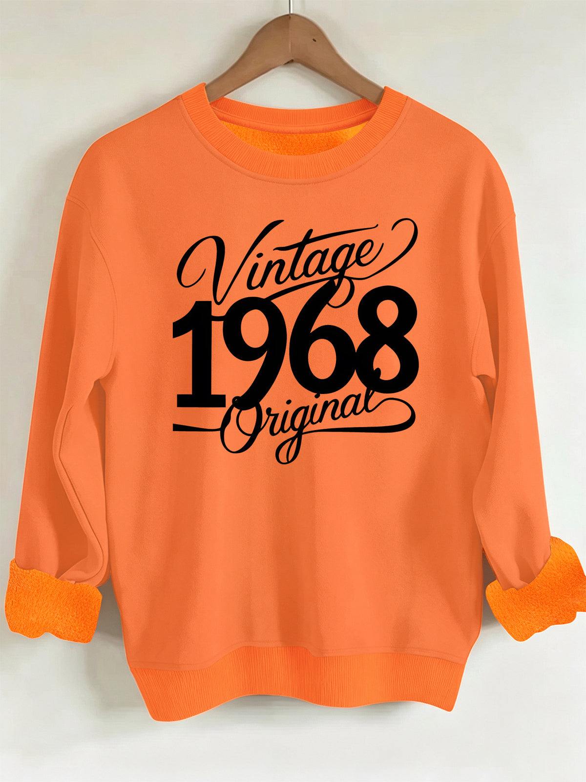 Sweat-shirt ample à col rond en molleton, imprimé, manches longues, pour femme, 7 coloris 12