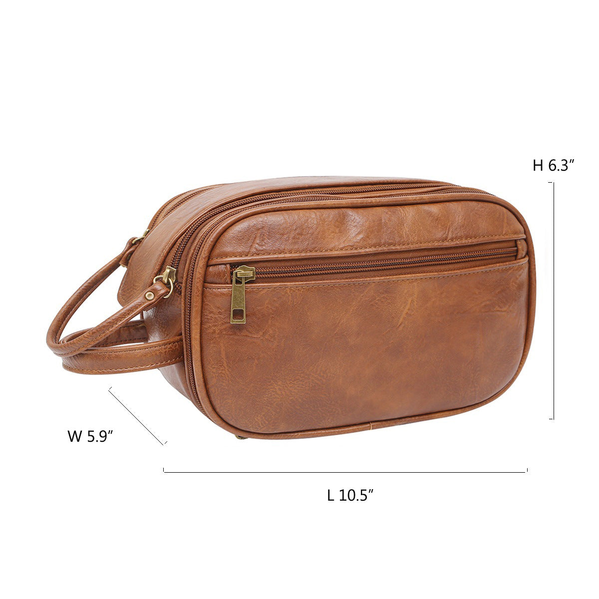 Trousse de toilette homme simili cuir – photo 5 – Frippin'Dealz