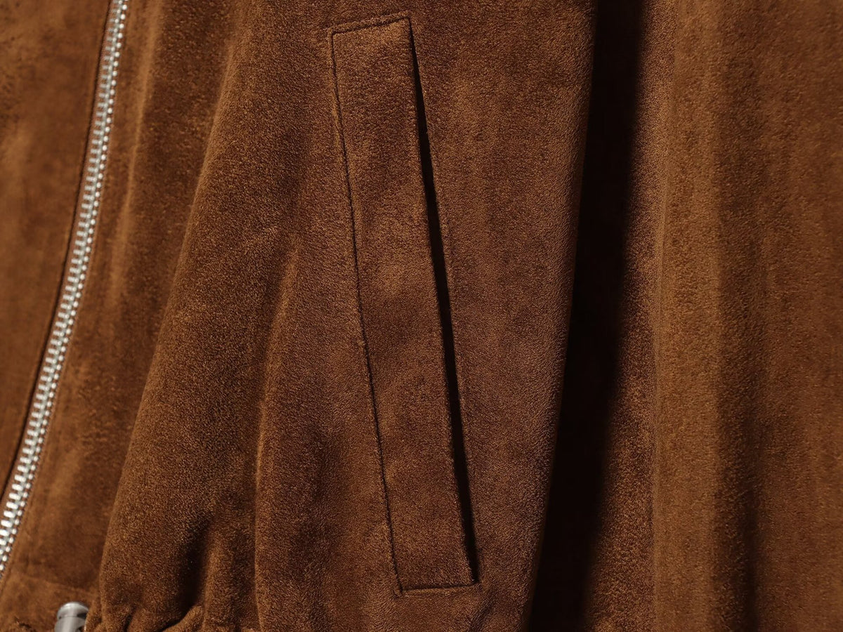 Veste courte effet daim marron femme – photo 11 – Frippin'Dealz