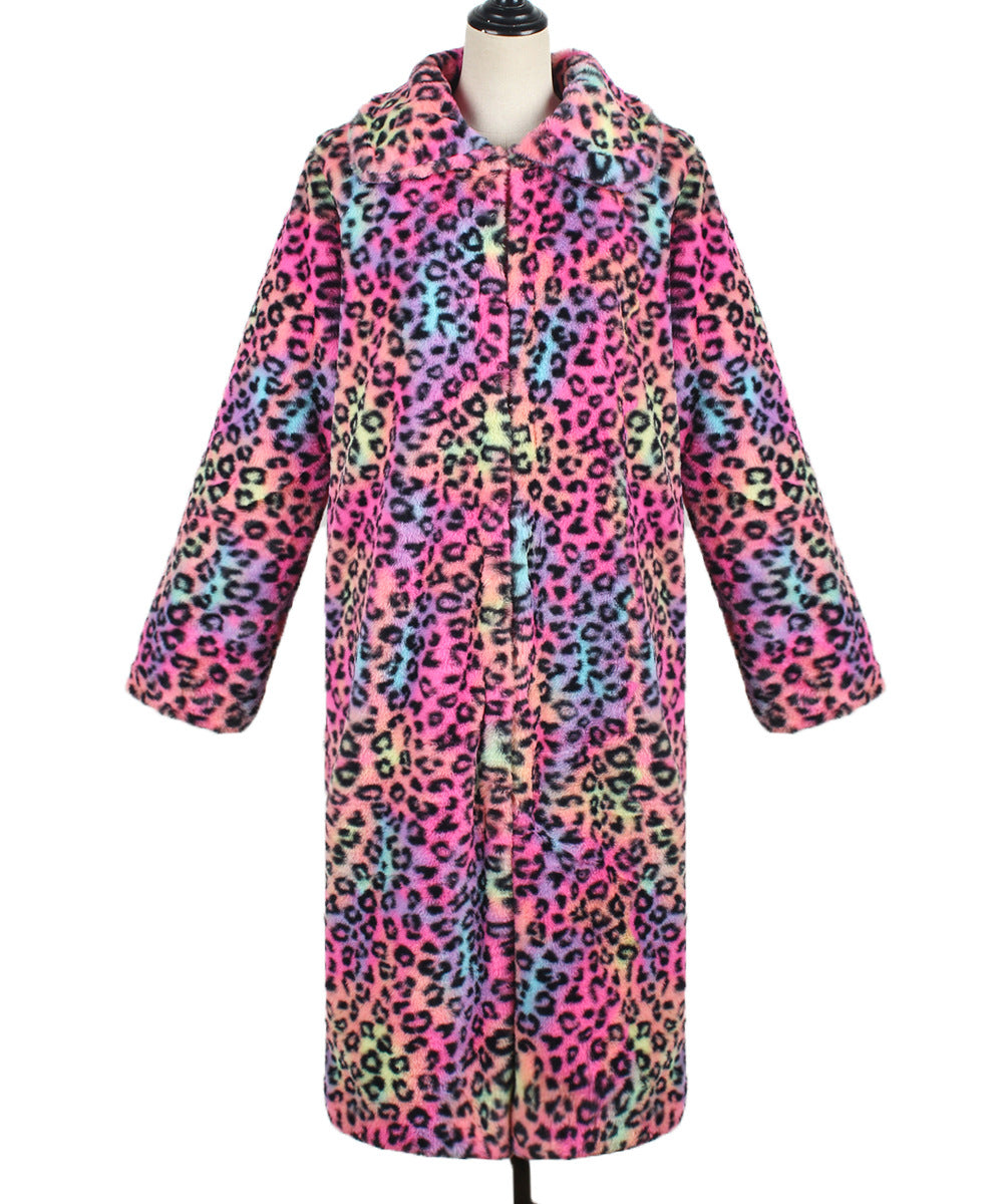 Manteau long fausse fourrure léopard – photo 8 – Frippin'Dealz