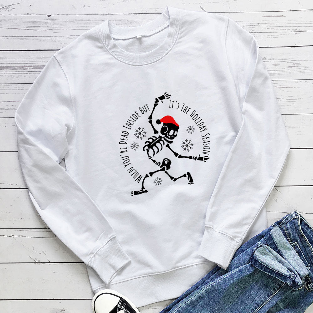 Sweat de Noël squelette dansant – photo 2 – Frippin'Dealz