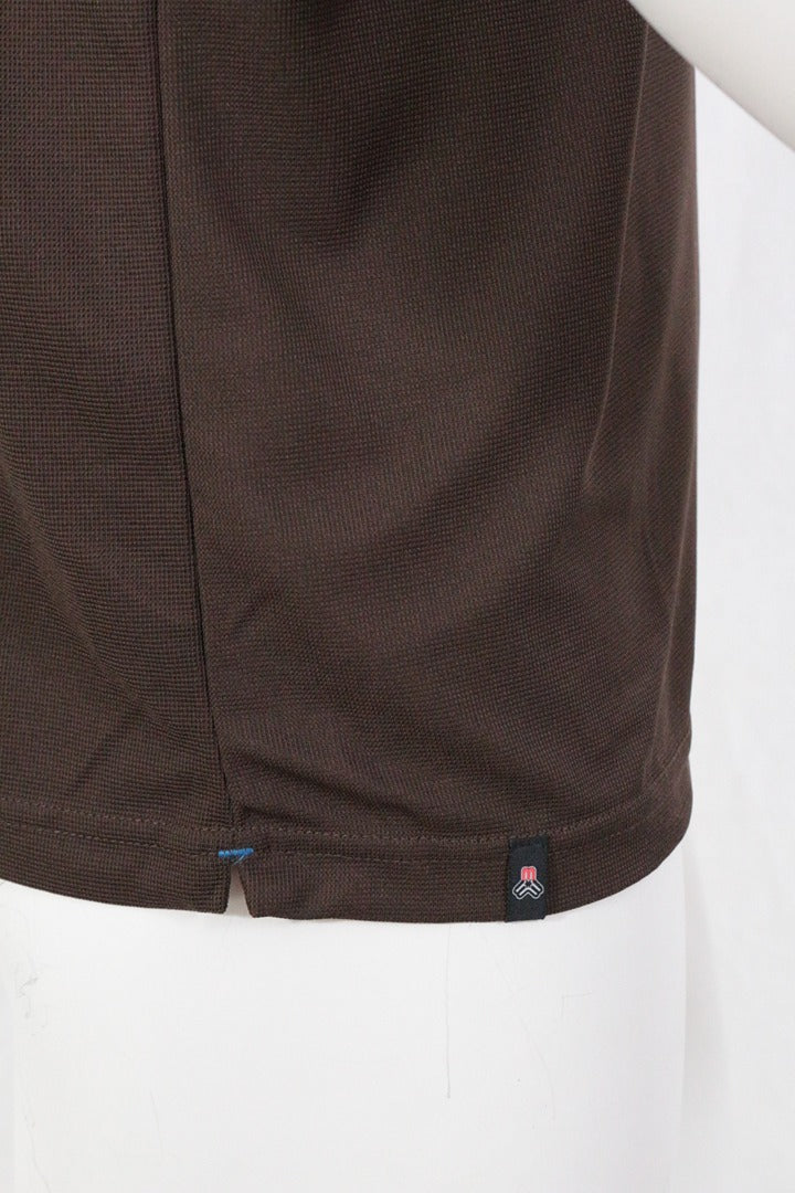 Polo marron Ludwig Maul homme coupe droite polyester 48 - Neuf avec étiquette 7