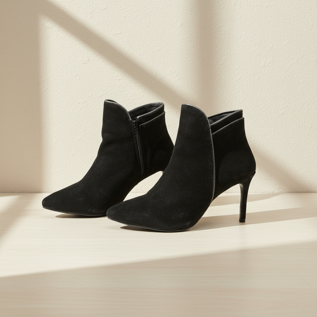 Apolina Bottines Daim Noir  39 Neuf