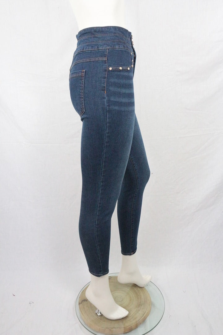 Jeggings Ysabel Mora taille haute bleu M - Neuf avec étiquette 5