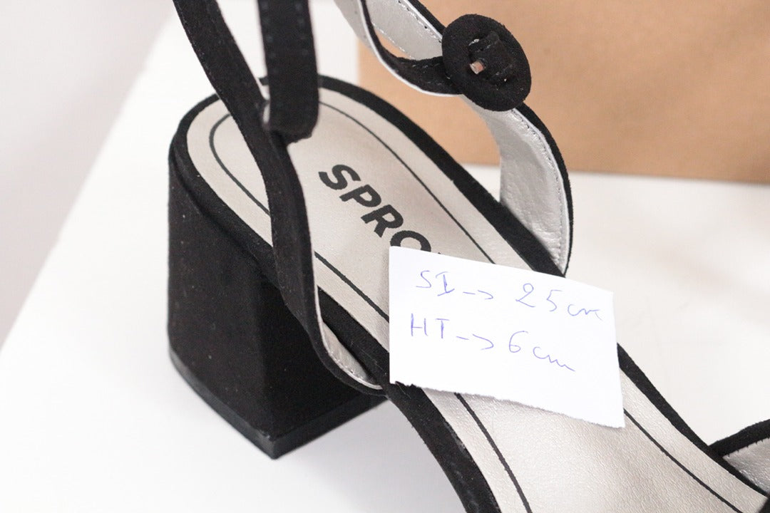 Sandales à talons Sprox noir en suédine taille 40 10