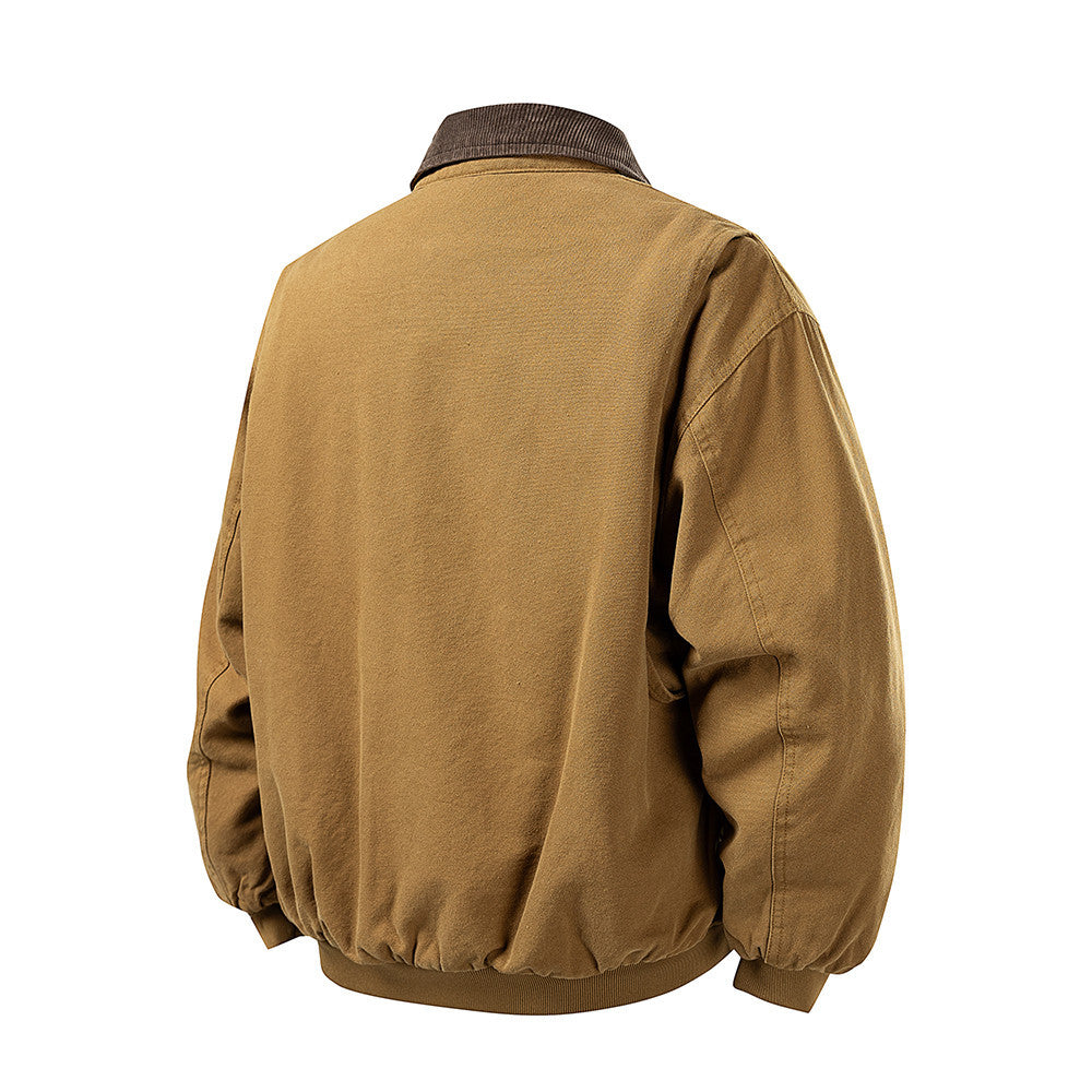 Veste matelassée workwear toile col tailleur coupe ample homme – photo 11 – Frippin'Dealz